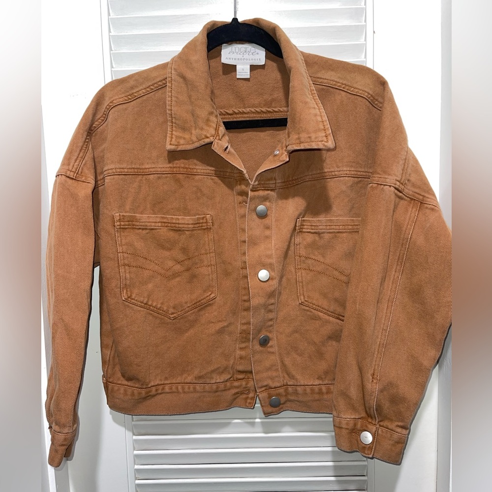 Mare Mare x Anthropologie Size SMALL jean jacket BROWN
